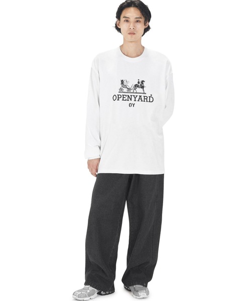 tシャツ 「OY/オーワイ」 CARRIAGE LONG SLEEVE/キャリッジ ロングスリーブ レディース メンズ OY tシャツ 「OY/オーワイ」 CARRIAGE LONG SLEEVE/キャリッジ