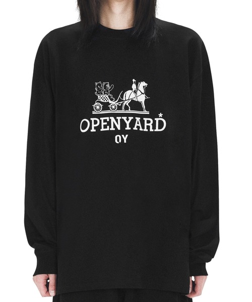OY(オーワイ)の「『OY/オーワイ』 CARRIAGE LONG SLEEVE/キャリッジ ロングスリーブ(Tシャツ/カットソー・レディース・ホワイト/ブラック・L/M/S)」の15枚目の写真