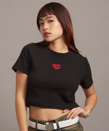 GA HEART リブショートTEE