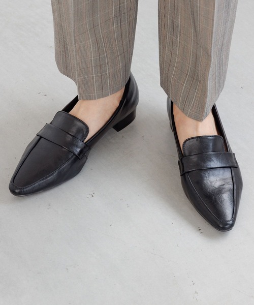 Elura（エルーラ）の「スクエアローファー／136857（ローファー・レディース・ブラック/シルバー・LARGE/MEDIUM）」の2枚目の写真