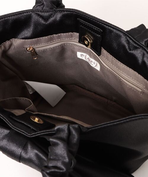 axes femme（アクシーズファム）の「ビッグリボンサテントート（トートバッグ・レディース・ピンク/ブラック・FREE）」の20枚目の写真