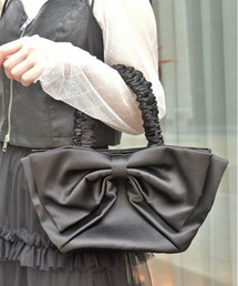 axes femme | ビッグリボンサテントート(トートバッグ)