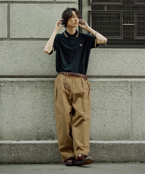 Bleme（ブレム）の「ヘビーツイル ワイドストレート ダブルインタック グルカチノパンツ / ヴィンテージ加工 グルカデニムパンツ（デニムパンツ・メンズ・ブラック/カーキ/グレー/ベージュ/ブラウン/オフホワイト/ブルー/ブラック系/ブルー系/ブルー系2/ブラウン系・XL/S/M/L）」の17枚目の写真