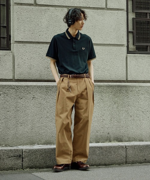 Bleme（ブレム）の「ヘビーツイル ワイドストレート ダブルインタック グルカチノパンツ / ヴィンテージ加工 グルカデニムパンツ（デニムパンツ・メンズ・ブラック/カーキ/グレー/ベージュ/ブラウン/オフホワイト/ブルー/ブラック系/ブルー系/ブルー系2/ブラウン系・XL/S/M/L）」の20枚目の写真