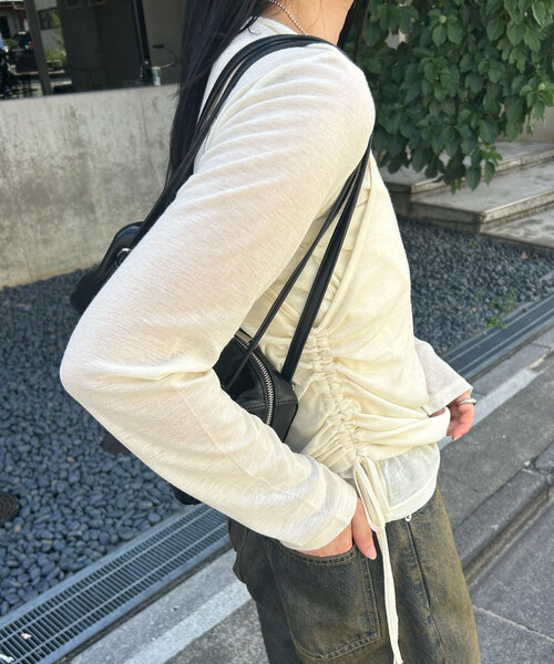 【セール】シアーキャミSETプルオーバー（Tシャツ/カットソー）｜mystic（ミスティック）