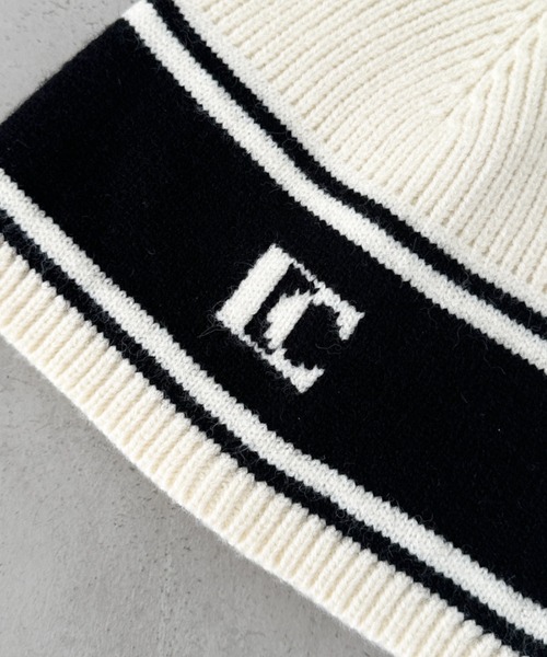 CLEA（クレア）の「モノトーンロゴビーニー（ニットキャップ/ビーニー・レディース・ホワイト/ブラック・FREE）」の19枚目の写真