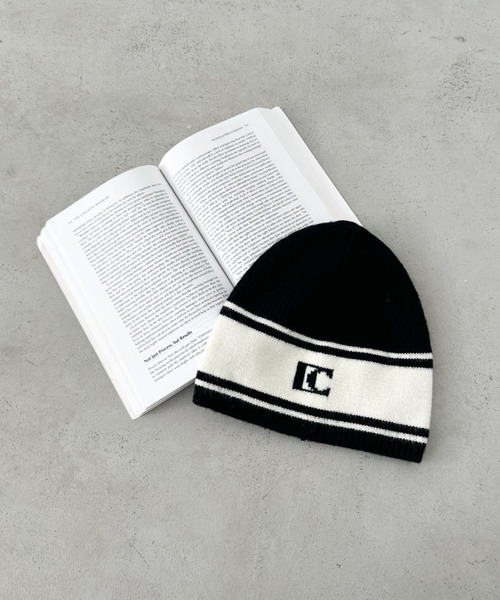 CLEA（クレア）の「モノトーンロゴビーニー（ニットキャップ/ビーニー・レディース・ホワイト/ブラック・FREE）」の15枚目の写真