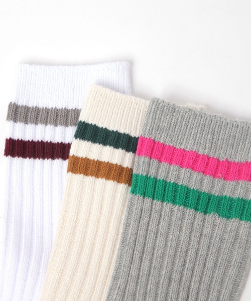 LEPSIM(レプシィム)の「【Healthknit/ヘルスニット】ラインソックス 132008(ソックス/靴下・レディース・アイボリー/ブラック/グレー/オフホワイト/ホワイト系その他/ホワイト系その他2・ONE SIZE)」の14枚目の写真