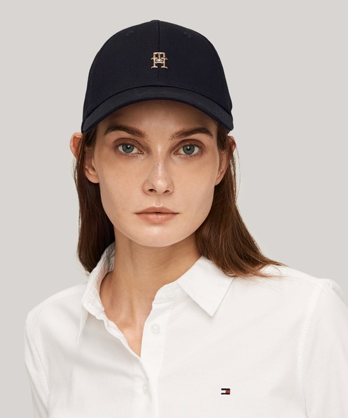 TOMMY HILFIGER（トミーヒルフィガー）の「モノグラムロゴキャップ（キャップ・レディース・ブラック・FREE）」の6枚目の写真