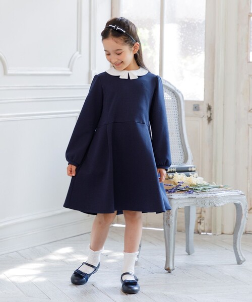美品　クミキョク　ファー付　ワンピース　ドレス　TL 150 160 セール】【150-160㎝】おでかけ ワンピース（ワンピース）｜組曲