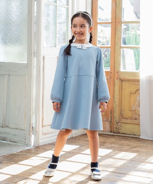 美品　クミキョク　ファー付　ワンピース　ドレス　TL 150 160 美品 クミキョク ファー付 ワンピース ドレス TL 狭かっ 150 160
