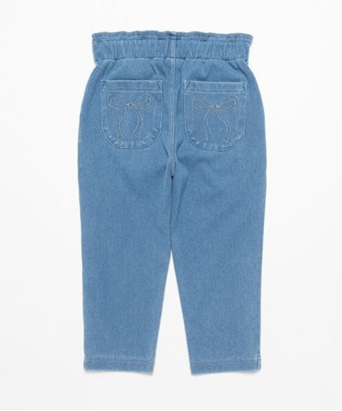 petit main（プティマイン）の「【スマイル/リンク】リボン刺しゅうロングパンツ(キッズサイズ)（その他パンツ・キッズ・ブルー/ブラック/マルチ/ピンク/キナリ/ラベンダー・80ｃｍ/90cm/100cm/110cm/120cm/130cm）」の13枚目の写真