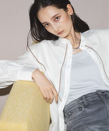 NANO universe | シルク混ビックカラーシャツ(シャツ/ブラウス)