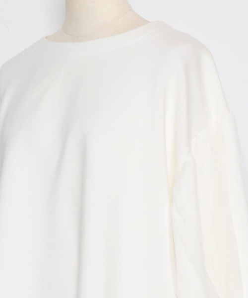 Bonjour Sagan(ボンジュールサガン)の「チュールスリーブダンボールプルオーバー(Tシャツ/カットソー・レディース・ブラック/オフホワイト・FREE)」の21枚目の写真