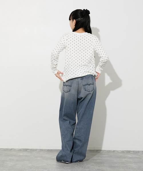 MILLER(ミラー)の「《別注》【MILLER/ミラー】 Waffle LS Tee:ワッフルロンT(Tシャツ/カットソー・レディース・ホワイト/ブラウン/その他・FREE)」の5枚目の写真