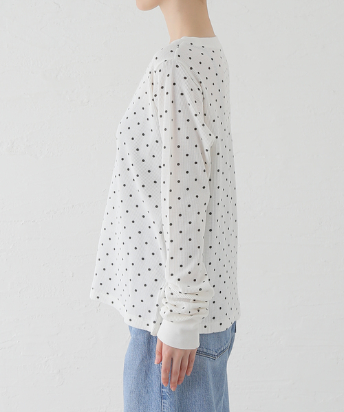 MILLER(ミラー)の「《別注》【MILLER/ミラー】 Waffle LS Tee:ワッフルロンT(Tシャツ/カットソー・レディース・ホワイト/ブラウン/その他・FREE)」の17枚目の写真