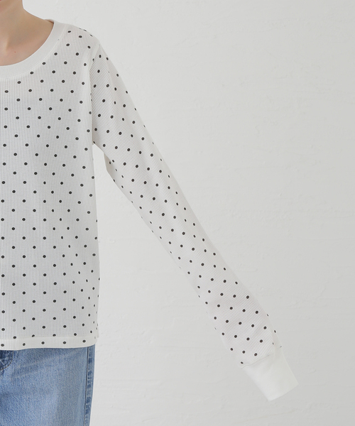MILLER(ミラー)の「《別注》【MILLER/ミラー】 Waffle LS Tee:ワッフルロンT(Tシャツ/カットソー・レディース・ホワイト/ブラウン/その他・FREE)」の21枚目の写真