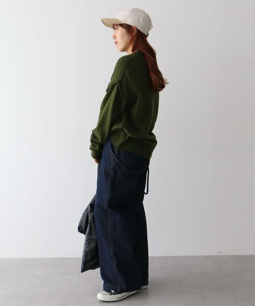 CRAFT STANDARD BOUTIQUE（クラフトスタンダードブティック）の「【ユニセックス】エンブレム刺繍バイカラーキャップ（キャップ・レディース・ブラック/ライトベージュ/チャコールグレー・FREE）」の9枚目の写真