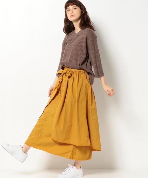 Another Edition（アナザーエディション）の「スラブリブプルオーバー/AEBC　ＣＯスラブリブＰＯ◆（ニット/セーター・レディース・オフホワイト/ブラウン・フリー）」の6枚目の写真