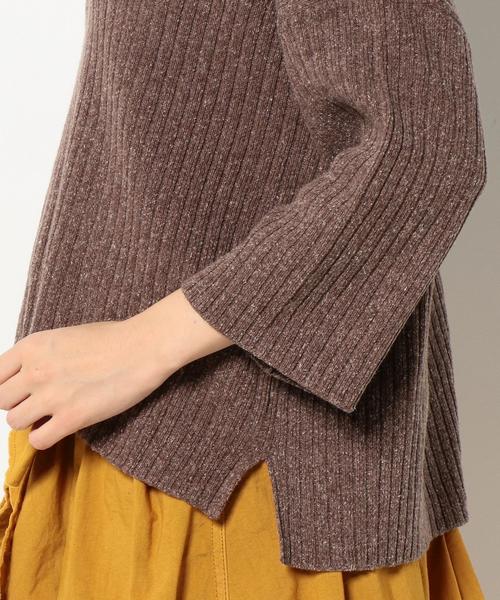 Another Edition（アナザーエディション）の「スラブリブプルオーバー/AEBC　ＣＯスラブリブＰＯ◆（ニット/セーター・レディース・オフホワイト/ブラウン・フリー）」の8枚目の写真