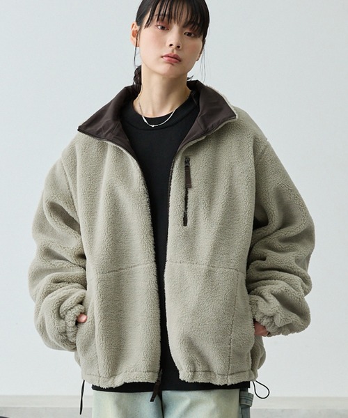 MONO-MART（モノマート）の「2WAYリバーシブル ナイロン×ボアドロスト