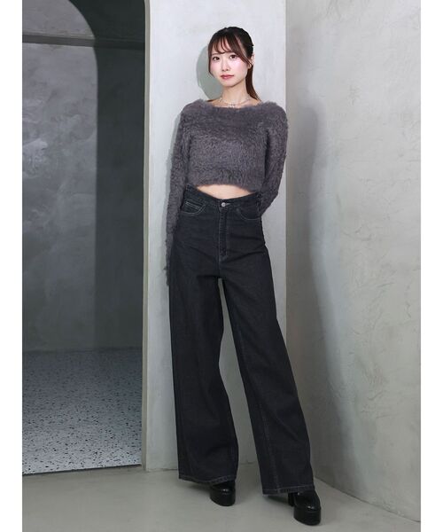 EATME（イートミー）の「モコモコニットTOP（ニット/セーター・レディース・オフホワイト/グレー/ブルー/レッド・FREE）」の5枚目の写真