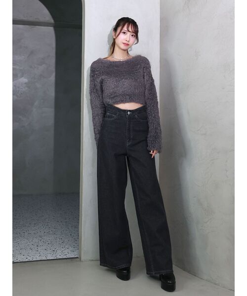 EATME（イートミー）の「モコモコニットTOP（ニット/セーター・レディース・オフホワイト/グレー/ブルー/レッド・FREE）」の6枚目の写真