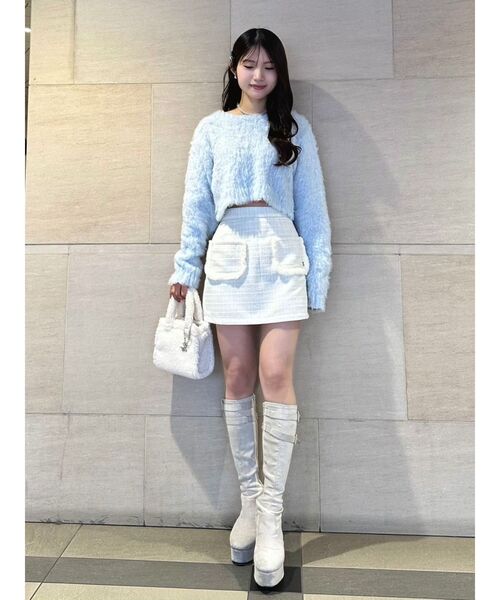 EATME（イートミー）の「モコモコニットTOP（ニット/セーター・レディース・オフホワイト/グレー/ブルー/レッド・FREE）」の11枚目の写真