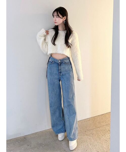 EATME（イートミー）の「モコモコニットTOP（ニット/セーター・レディース・オフホワイト/グレー/ブルー/レッド・FREE）」の16枚目の写真