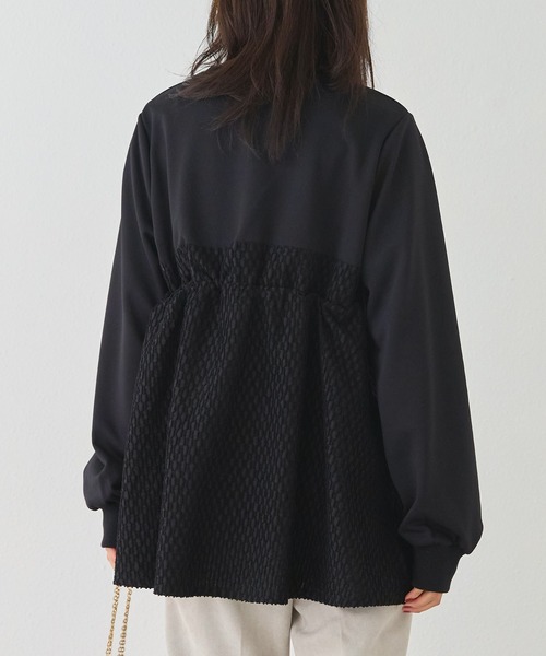 LAVEANGE(ラビアンジェ)の「フェイクアンサンブルプルオーバー(Tシャツ/カットソー・レディース・ブラック/チャコールグレー・M/5L/4L/3L/LL)」の6枚目の写真