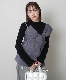 LADYMADE（レディメイド）の「フェザースリーブニット×リボンキャミSET（アンサンブル）」