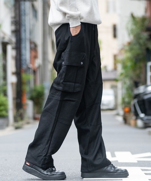 ROOT THREE（ルートスリー）の「【3】ポリツイル ワイドカーゴパンツ（カーゴパンツ・メンズ・ブラウン/グレー/ネイビー/ブラック・MEDIUM/LARGE/X-LARGE）」の8枚目の写真