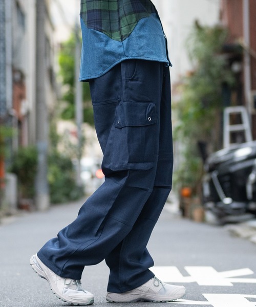 ROOT THREE（ルートスリー）の「【3】ポリツイル ワイドカーゴパンツ（カーゴパンツ・メンズ・ブラウン/グレー/ネイビー/ブラック・MEDIUM/LARGE/X-LARGE）」の20枚目の写真