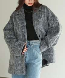 shetila（シェティラ）の「ミックスシャギー オーバーサイズ テーラードジャケットコート（その他アウター）」