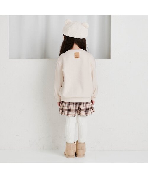 apres les cours(アプレレクール)の「tiny bear アップリケトレーナー(スウェット・キッズ・アイボリー/レッド/ネイビー・80/90/100/110/120)」の5枚目の写真