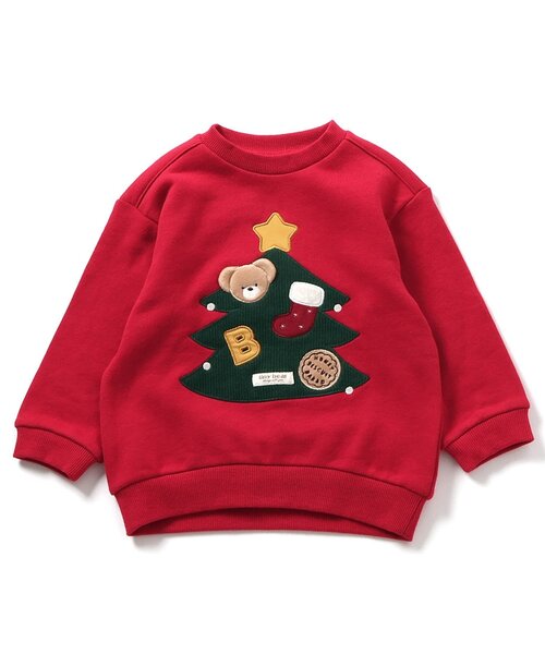 apres les cours(アプレレクール)の「tiny bear アップリケトレーナー(スウェット・キッズ・アイボリー/レッド/ネイビー・80/90/100/110/120)」の20枚目の写真