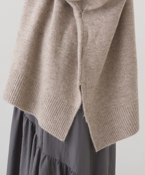 OMNES（オムネス）の「ウール混ニットボックスシルエットプルオーバー（ニット/セーター・レディース・グレー/モカ/ライトグレー・FREE）」の22枚目の写真