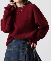 WS select フェザーヤーンルーズサイズクルーニット