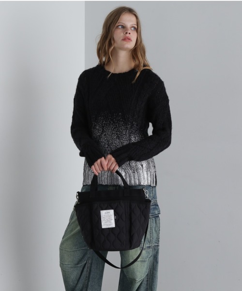 AVIREX(アヴィレックス)の「《限定》QUILTING GARDENING TOTE BAG/キルティングガーデニングトートバッグ(トートバッグ・レディース・ブラック/オフホワイト/オリーブ/ブラック系その他/グリーン系その他・F)」の13枚目の写真