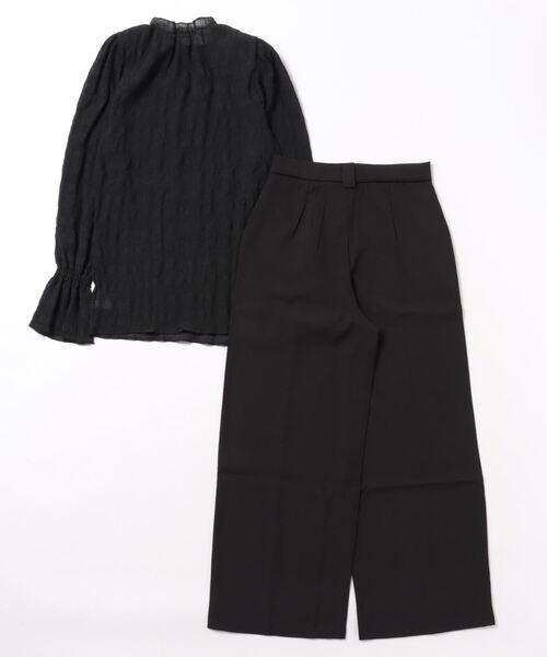 ViViDAY(ビビデー)の「【上下セット】ブラウス+パンツ(セットアップ・レディース・ブラック・M)」の11枚目の写真
