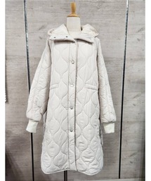 PREFERIR | キルティング フードロングコート(ダウンジャケット/コート)