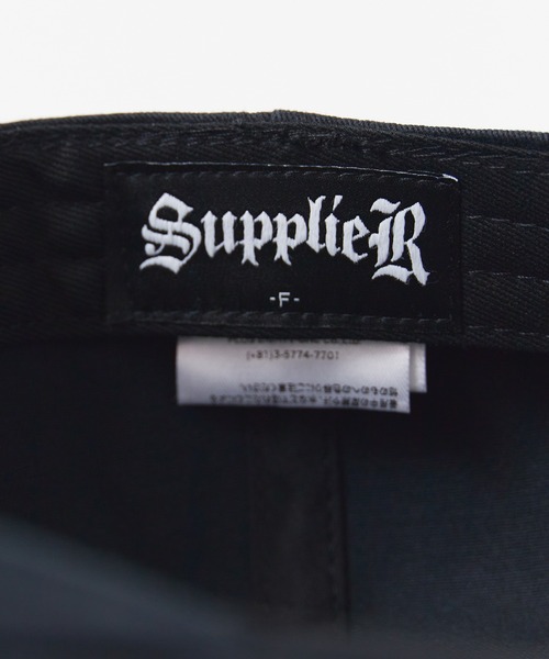 SUPPLIER(サプライヤー)の「SUPPLIER/サプライヤー Blade Logo 6 Panel Cap ロゴキャップ(キャップ・メンズ・ブラック・FREE)」の3枚目の写真
