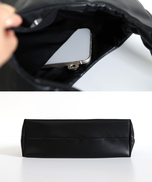 select MOCA（セレクトモカ）の「ギャザーハンドルトートバッグ（トートバッグ・レディース・ブラック/アイボリー・FREE）」の16枚目の写真