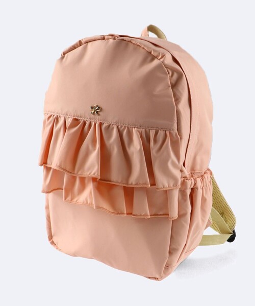 BRANSHES（ブランシェス）の「フリルリュック（バックパック/リュック・キッズ・ピンク/サックスブルー・M）」の5枚目の写真
