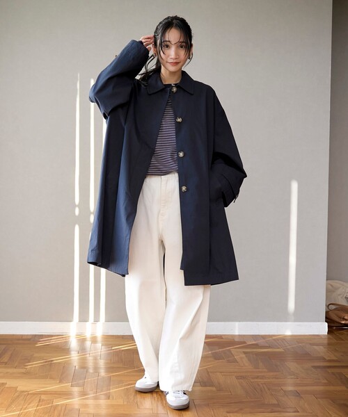 CONFECT コットンリネンOXステンカラーコート 楽天市場】nest robe confect リネン コートの通販