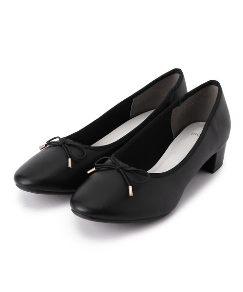 index（インデックス）の「ラウンドトゥヒールバレエシューズ（パンプス・レディース・シルバー/ブラック/アイボリー系・03/02/01）」の11枚目の写真