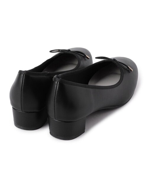 index（インデックス）の「ラウンドトゥヒールバレエシューズ（パンプス・レディース・シルバー/ブラック/アイボリー系・03/02/01）」の4枚目の写真