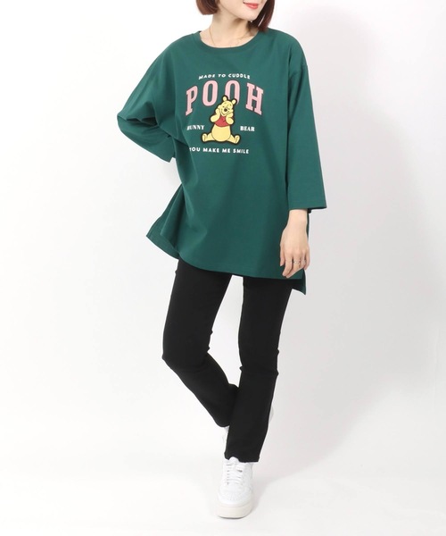 セール】Disney（ディズニー）キャラクターカレッジロゴプリント