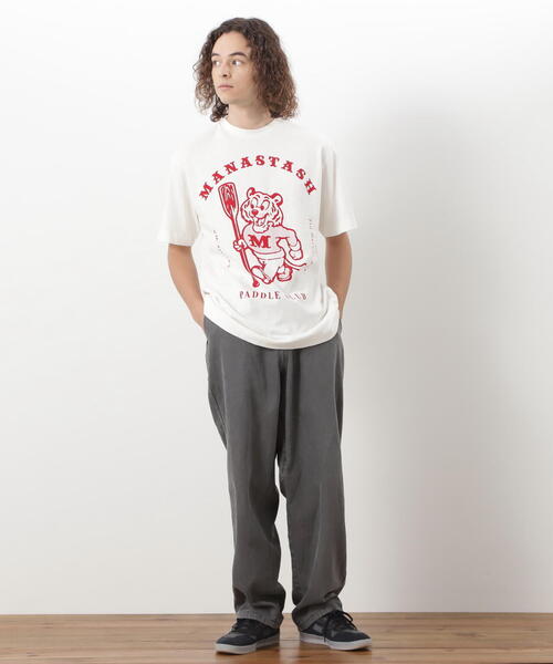 MANASTASH（マナスタッシュ）の「MANASTASH/マナスタッシュ/HEMP TEE MPC/ヘンプTシャツ（Tシャツ/カットソー・メンズ・ホワイト/ライトグリーン/ブラック・XL/L/M/S）」の7枚目の写真
