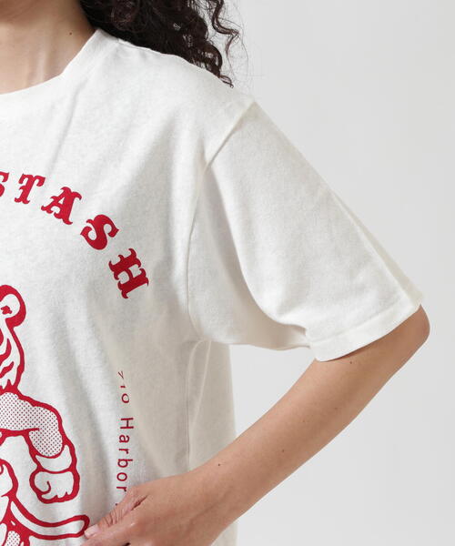 MANASTASH（マナスタッシュ）の「MANASTASH/マナスタッシュ/HEMP TEE MPC/ヘンプTシャツ（Tシャツ/カットソー・メンズ・ホワイト/ライトグリーン/ブラック・XL/L/M/S）」の15枚目の写真